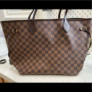 Damier Ebene Neverfull MM Tote Bag
